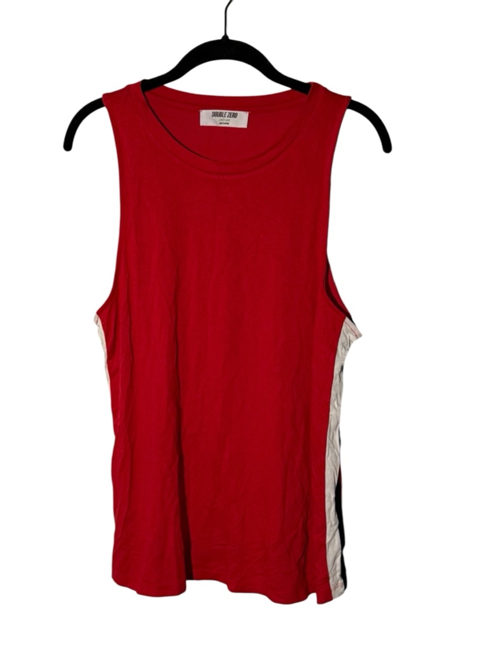 Double Zero Size Large Red Sleveless Tank Top